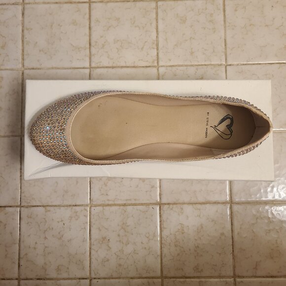 Steve Madden Rhinestone Flats (Very low heel) I-Dreemy Blush Mult Size 9.5 - Picture 13 of 16